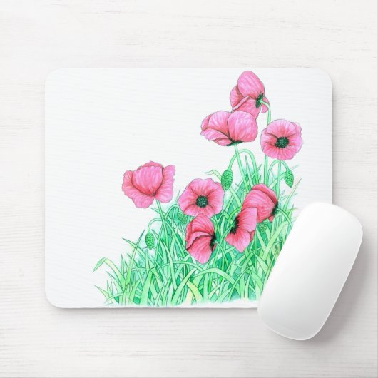 ケシ マウスパッド (マウス)