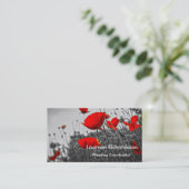 ケシ 名刺 (スタンド正面)