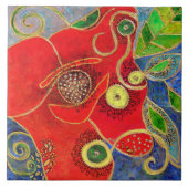 "ケシ" (絵画) タイル (正面)