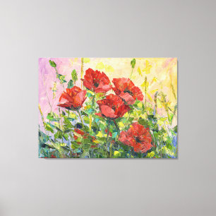 ケシ，花の抽象芸術,モダンズ，カン絵画バス キャンバスプリント