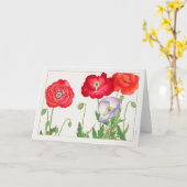 ケシby谷上湖南 カード (黄色い花)