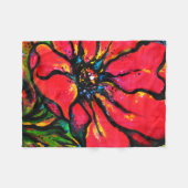 ケシI フリースブランケット (正面(横))