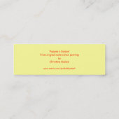 「ケシnのデイジーの小さいしおり スキニー名刺 (裏面)