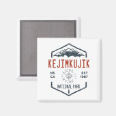 ケジムクジクナショナルパークカナダ動揺してヴィンテージ マグネット (正面/裏面)