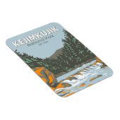 ケジムクジク国立公園カナダヴィンテージ芸術 マグネット (右側)