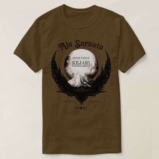 ケジャリ大会ヘビと夜Yの翼 Tシャツ (デザイン正面)