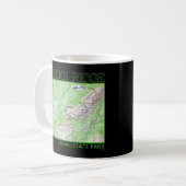 ケスギリッジハイキングマップデナリ州パークアラスカS コーヒーマグカップ (正面左)