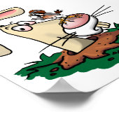 ケストレルとウサギ ポスター (角)