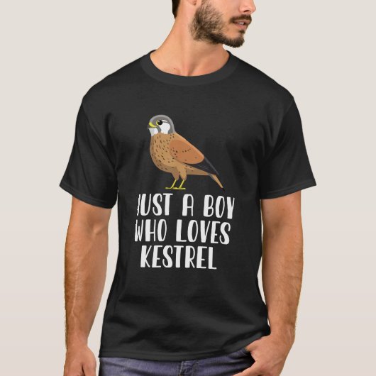 ケストレルを愛する少年 Tシャツ (正面)