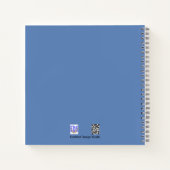 ケストレル鳥の写真のお客様。文字手帳 ノートブック (裏面)