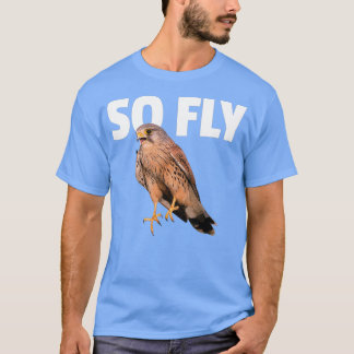 ケストレル《鳥》ハヤブサバードバードウォッチングギフトそうフライ Tシャツ
