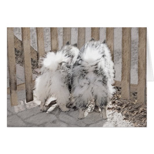 ケスホンズアットザゲート絵画ズ – オリジナルドッグアート (正面横)