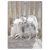 ケスホンズアットザゲート絵画ズ – オリジナルドッグアート クリップボード (裏面)