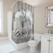 ケスホンズアットザゲート絵画ズ – オリジナルドッグアート シャワーカーテン (インサイチュ)