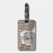 ケスホンズアットザゲート絵画ズ – オリジナルドッグアート ラゲッジタグ (裏面縦)