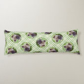 ケスホンド絵を描の子犬の庭のオリジナルアート ボディピロー (裏面)