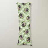 ケスホンド絵を描の子犬の庭のオリジナルアート ボディピロー (正面縦)