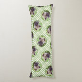 ケスホンド絵を描の子犬の庭のオリジナルアート ボディピロー (裏面 (縦))