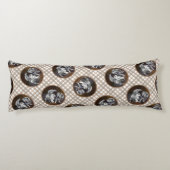 ケスホンド絵を描の遊び時間かわいいオリジナルドッグアート ボディピロー (裏面)