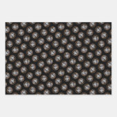 ケスホンド絵を描の遊び時間かわいいオリジナルドッグアート ラッピングペーパーシート (正面3)