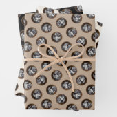 ケスホンド絵を描の遊び時間かわいいオリジナルドッグアート ラッピングペーパーシート (インサイチュ)