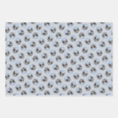 ケスホンド絵を描の2ケスホンデンオリジナルドッグアート ラッピングペーパーシート (正面3)