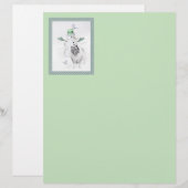 ケスホンド雪だるま絵画ズ・ドッグアート (正面/裏面)