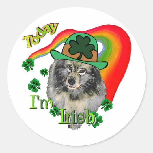 ケスホンドSt patricks day ラウンドシール (正面)