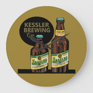 ケスラーの輸出ビール ラージ壁時計