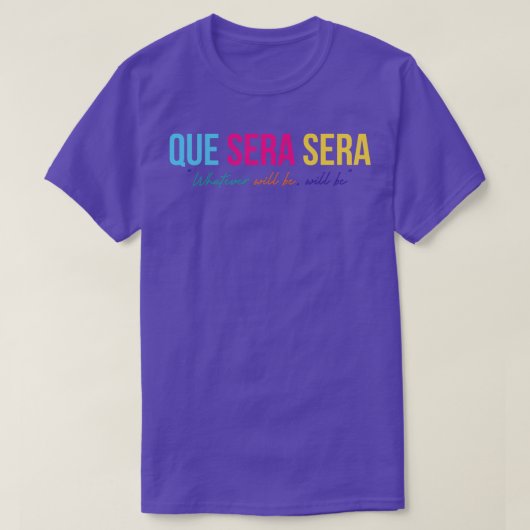 ケセラセラ Tシャツ (デザイン正面)