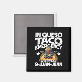 ケソタコ緊急電話で9 Juan Juan!おもしろい株式会社 マグネット (正面/裏面)