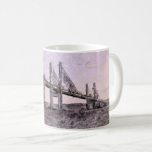 ケソック橋インバネス芸術的な水彩画 コーヒーマグカップ (正面右)