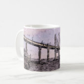 ケソック橋インバネス芸術的な水彩画 コーヒーマグカップ (正面左)