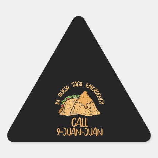 ケソ緊急シンコデマヨタココール9 Juan 三角形シール (正面)
