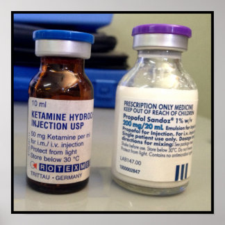 ケタミンとプロポフォルのポスター ポスター