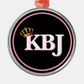 ケタンジブラウンジャクソンKBJプレミアムキープサケ メタルオーナメント (正面)
