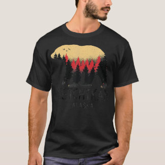 ケチカンアラスカヴィンテージグリズリーベアー自然スーヴ Tシャツ