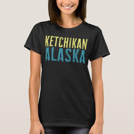 ケチカン・アラスカ太平洋沿岸地域スタック Tシャツ (正面)