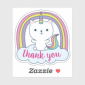 ケチコーンありがとうカスタムカットのビニールシール シール (シート)