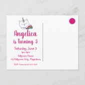 ケチコーン |はがき招待状 |白 インビテーションポストカード (裏面)