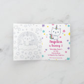 ケチコーン |招待状 |折り曲げ |白 招待状 (内部)