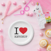 ケチャップが大好き ペーパープレート (パーティー)