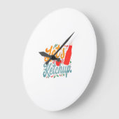 ケチャップしよう ラージ壁時計 (傾斜)