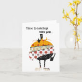 ケチャップする時間 カード (黄色い花)