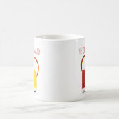 ケチャップとマスタード、ハートと単語マグ コーヒーマグカップ (中央)