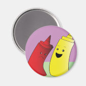 ケチャップとマスタード マグネット (正面/裏面)