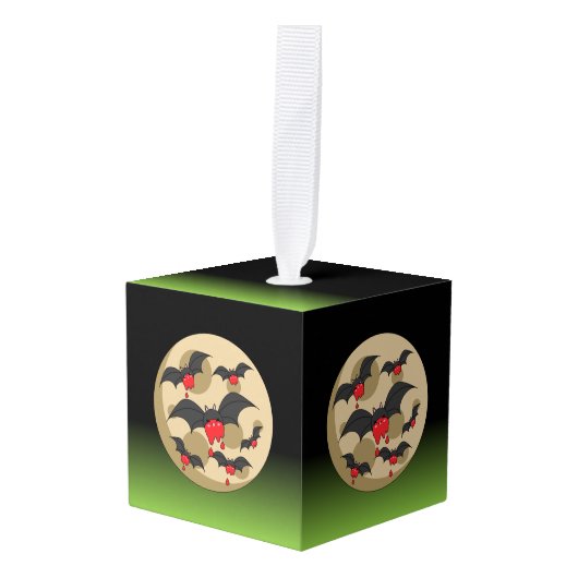 ケチャップイーターヴァンパイアこうもり キューブオーナメント (正面アングル)