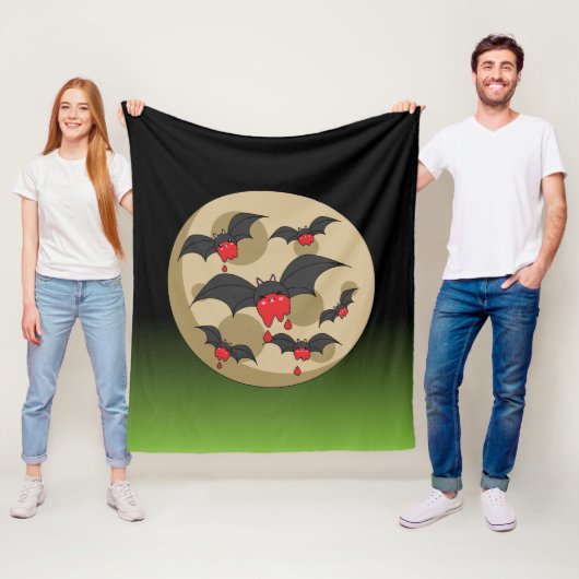 ケチャップイーターヴァンパイアこうもり フリースブランケット (インサイチュ)