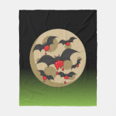 ケチャップイーターヴァンパイアこうもり フリースブランケット (正面)