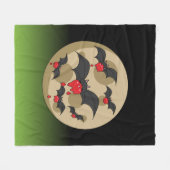 ケチャップイーターヴァンパイアこうもり フリースブランケット (正面(横))